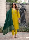 Florina Vol 1 By Vaniska Roman Silk Khatli Kurti With Bottom Dupatta Wholesale Online